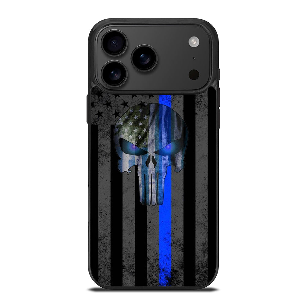 THIN BLUE LINE PUNISHER AMERICAN STRIPE LOGO iPhone 17 Pro Max Case Cover
