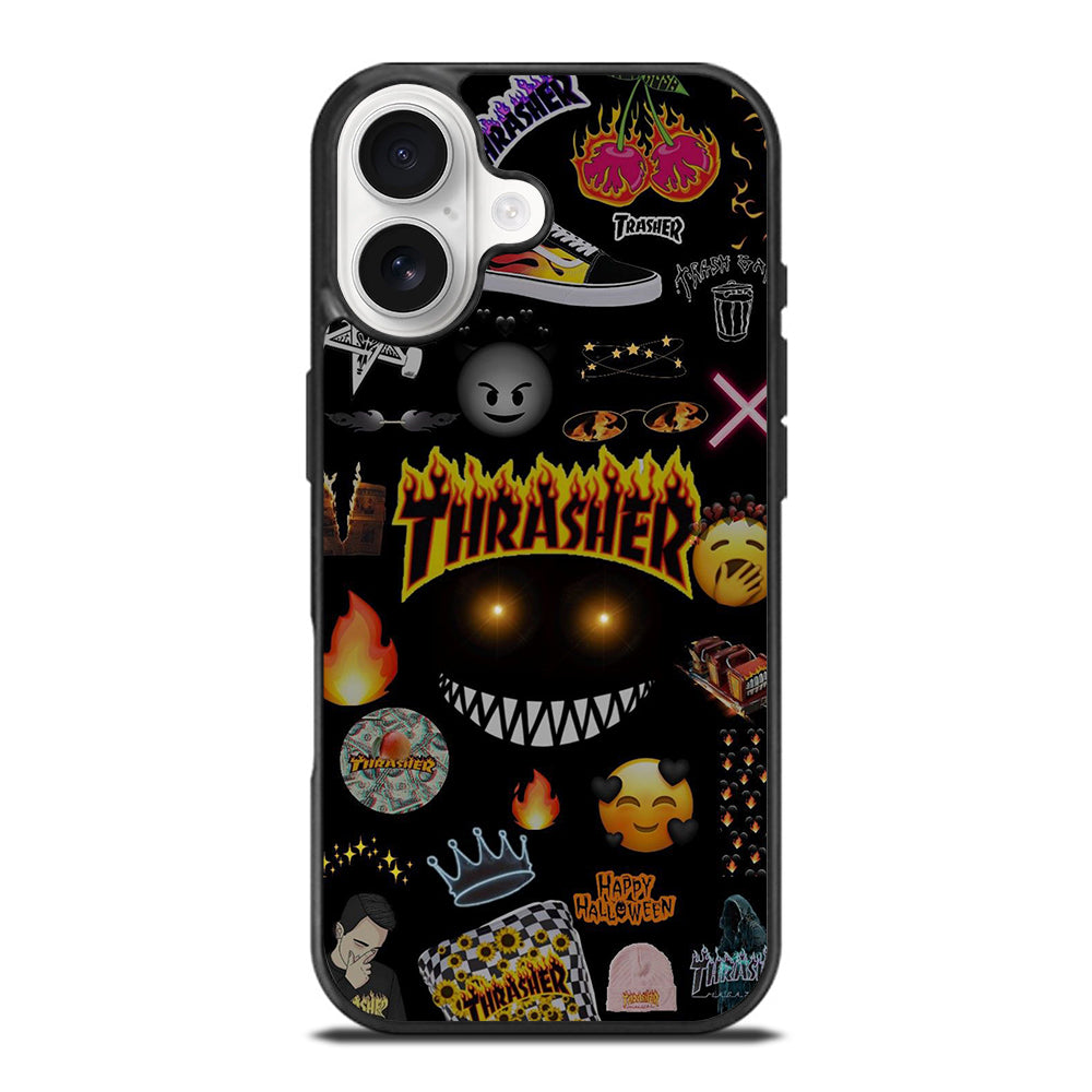 THRASER SKATEBOARD PATTERN iPhone 17 Case Cover