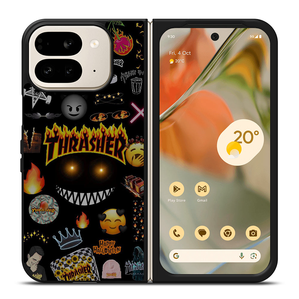 THRASER SKATEBOARD PATTERN Google Pixel 9 Pro Fold Case Cover