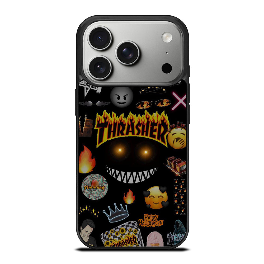THRASER SKATEBOARD PATTERN iPhone 17 Pro Case Cover