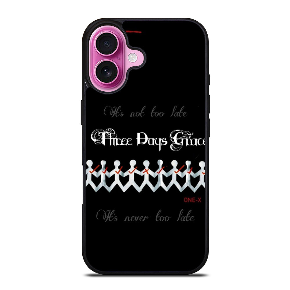 THREE DAYS GRACE LOGO BAND iPhone 16 Plus Case Cover