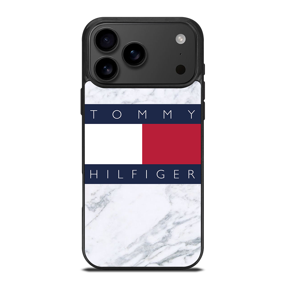 TOMMY HILFIGER WHITE MARBLE iPhone 17 Pro Max Case Cover