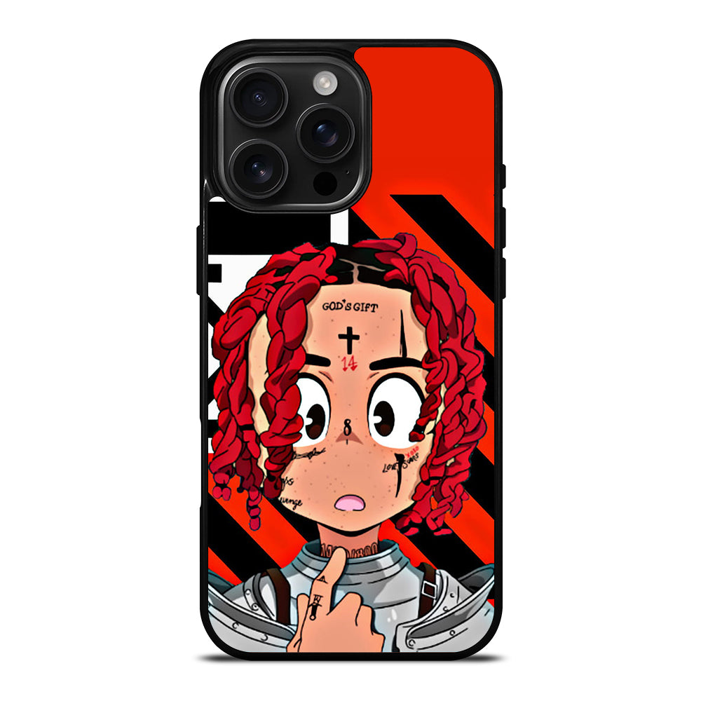 TRIPPIE REDD RAPPER CARTOON iPhone 16 Pro Max Case Cover