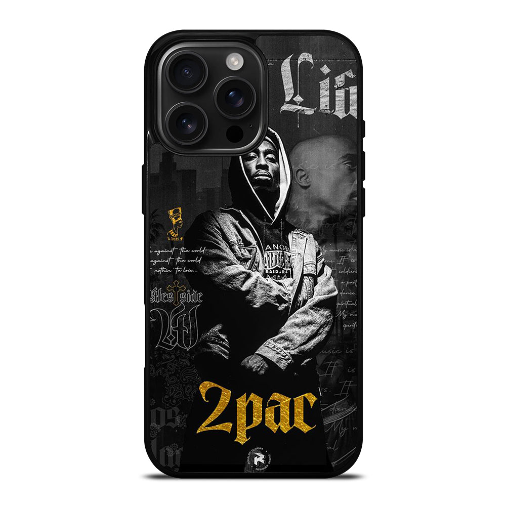 TUPAC 2PAC RAPPER POSTER iPhone 16 Pro Max Case Cover