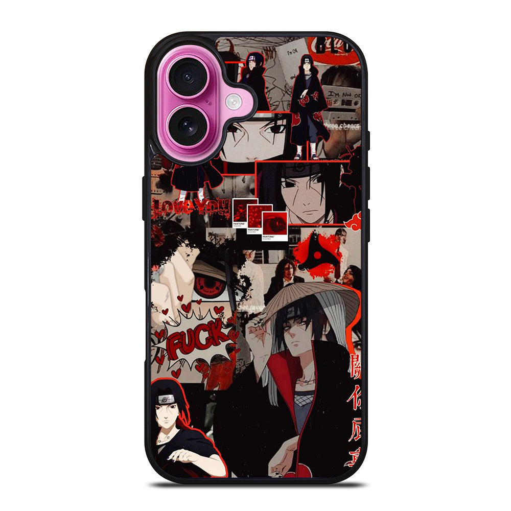 UCHIHA ITACHI NARUTO ANIME COLLAGE iPhone 16 Plus Case Cover
