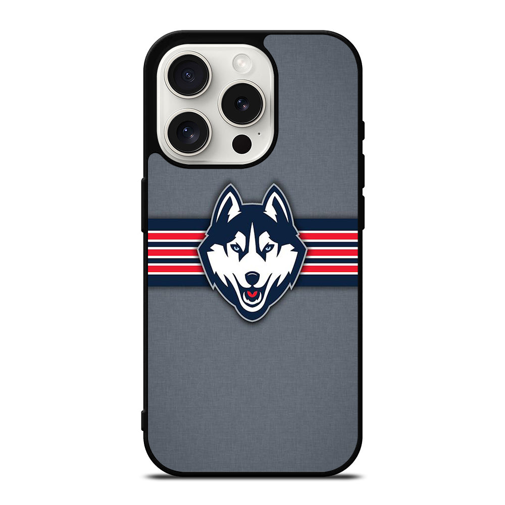 UCONN HUSKIES BASKETBALL LOGO NBA LOGO 2 iPhone 15 Pro Case Cover