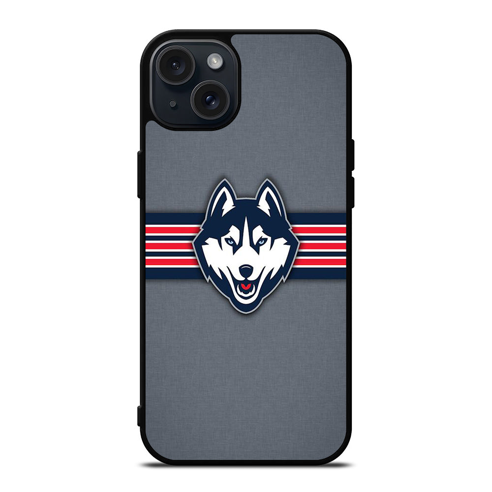 UCONN HUSKIES BASKETBALL LOGO NBA LOGO 2 iPhone 15 Plus Case Cover