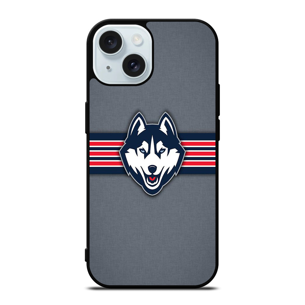 UCONN HUSKIES BASKETBALL LOGO NBA LOGO 2 iPhone 15 Case Cover