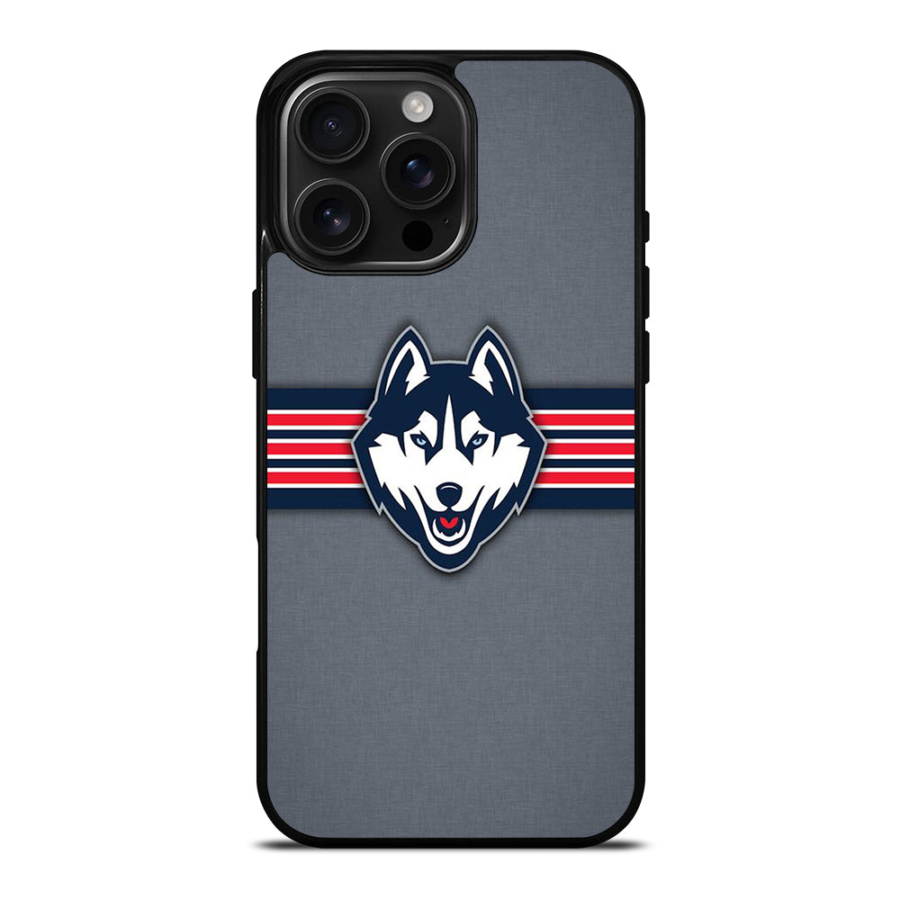 UCONN HUSKIES BASKETBALL LOGO NBA LOGO 2 iPhone 16 Pro Max Case Cover