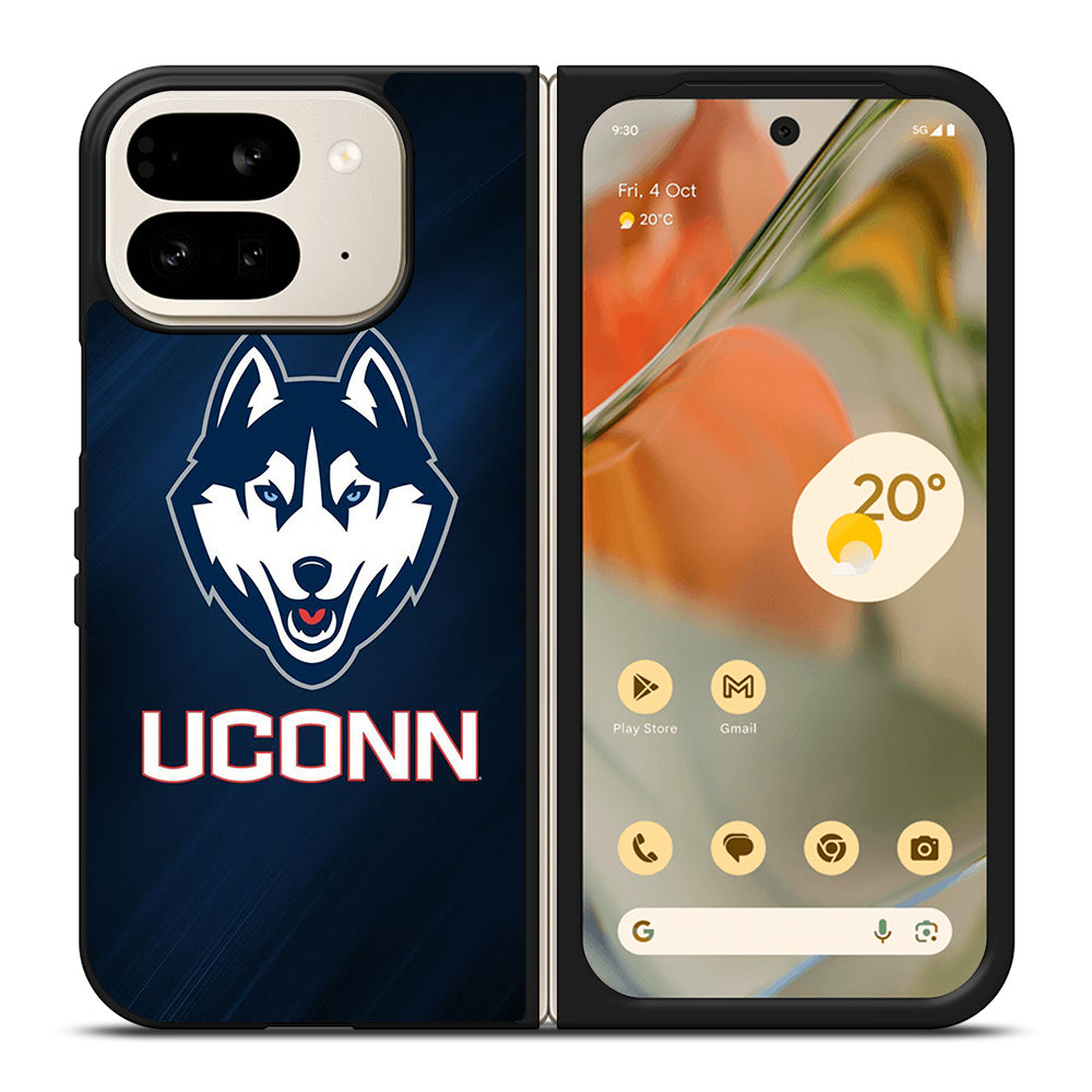 UCONN HUSKIES BASKETBALL LOGO NBA LOGO Google Pixel 9 Pro Fold Case Cover