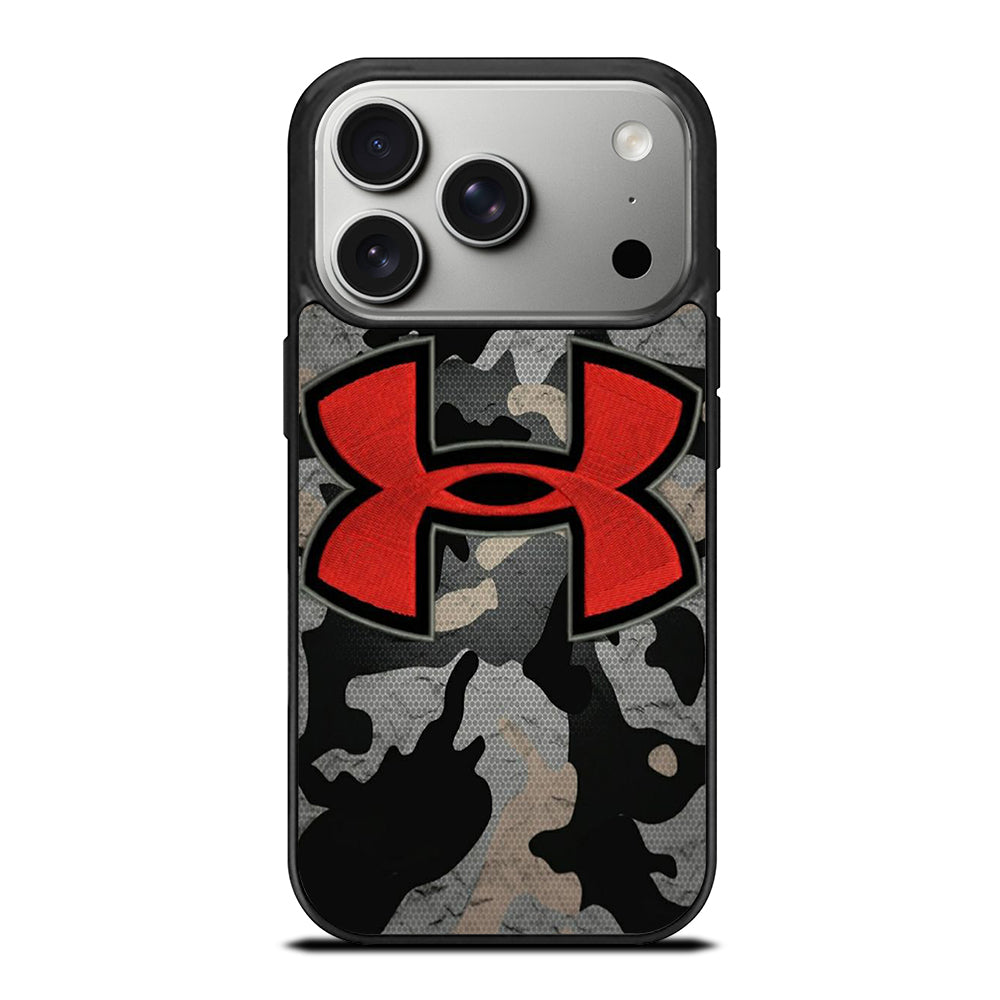 UNDER ARMOUR CAMO RED LOGO iPhone 17 Pro Case Cover
