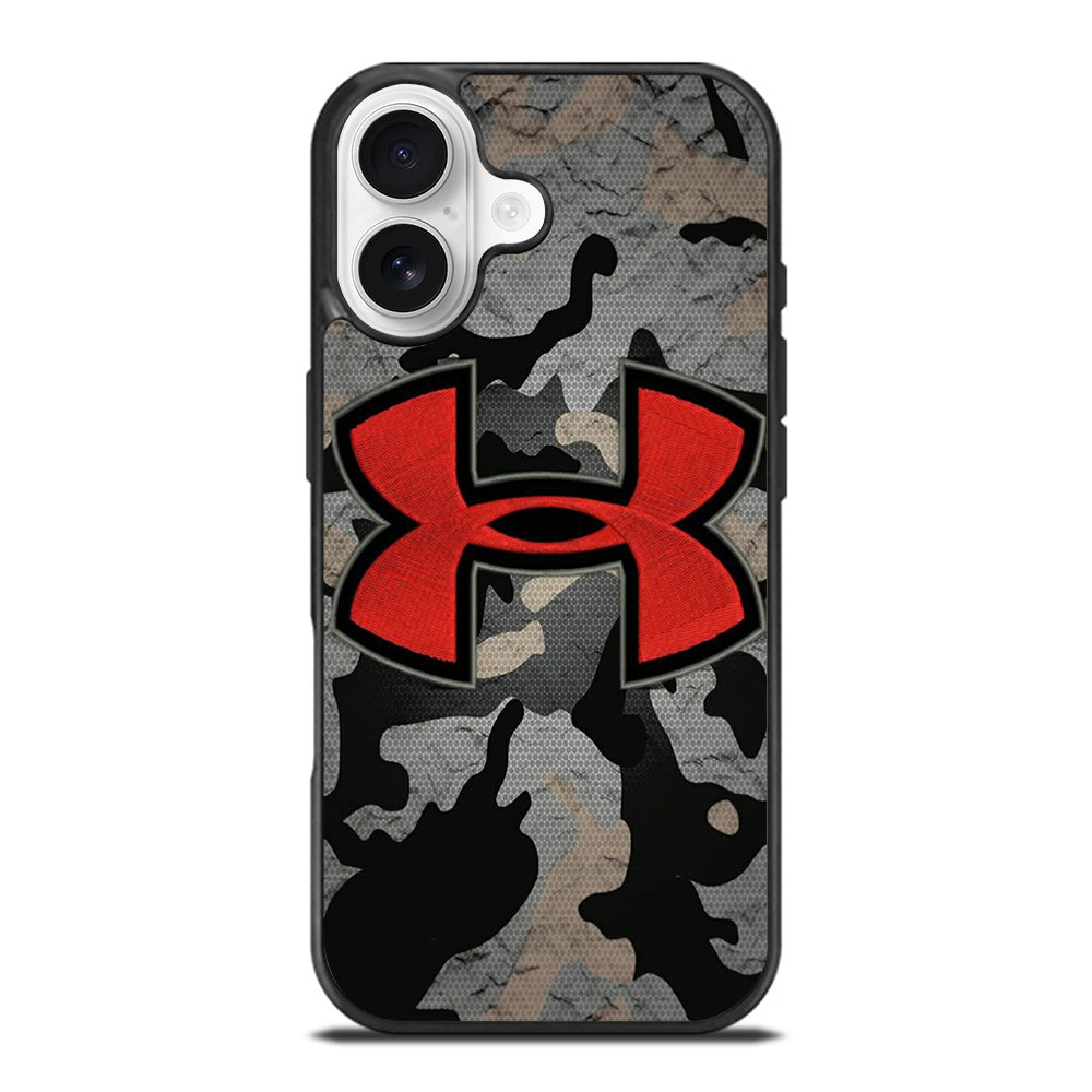 UNDER ARMOUR CAMO RED LOGO iPhone 17 Case Cover