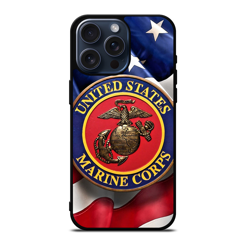 UNITED STATES MARINE CORPS LOGO 1 iPhone 15 Pro Max Case Cover