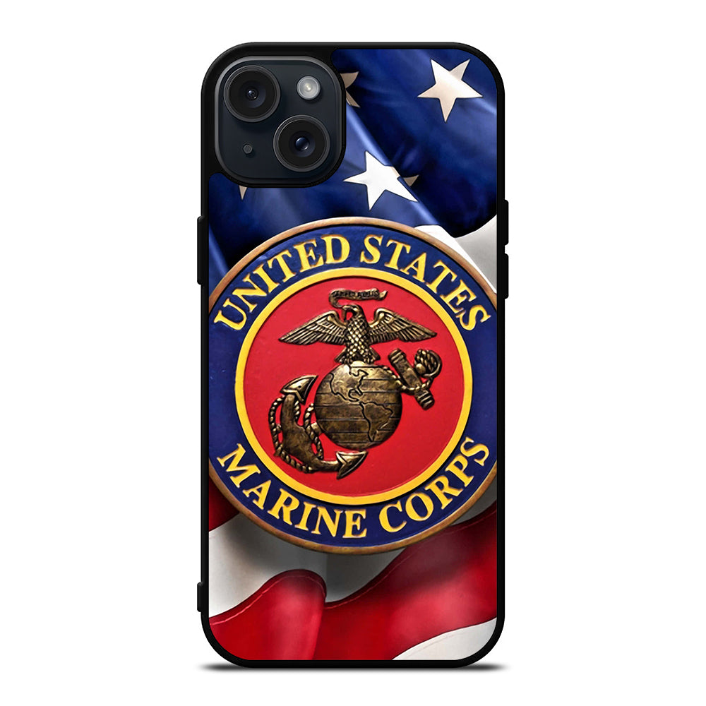 UNITED STATES MARINE CORPS LOGO 1 iPhone 15 Plus Case Cover