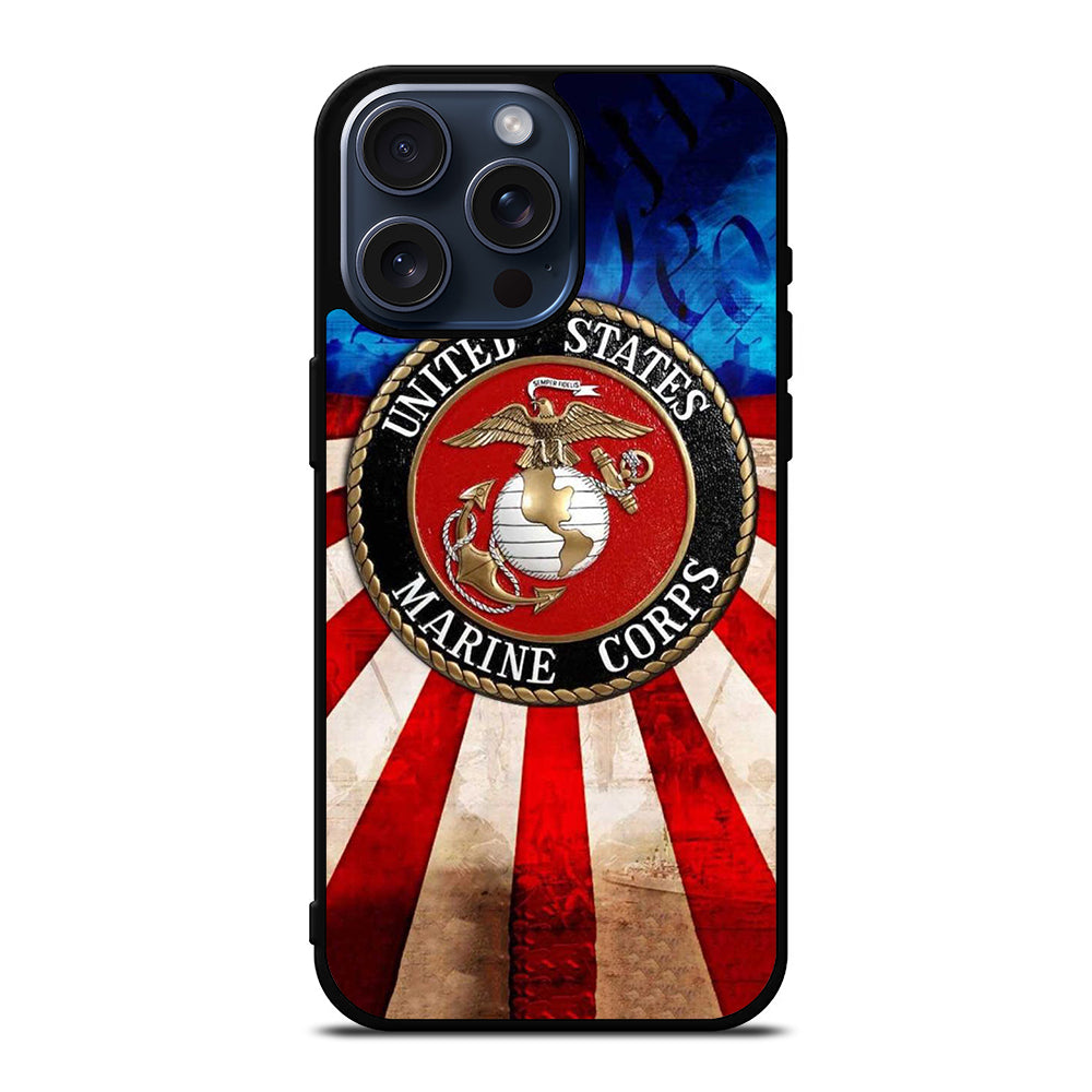 UNITED STATES MARINE CORPS LOGO 2 iPhone 15 Pro Max Case Cover