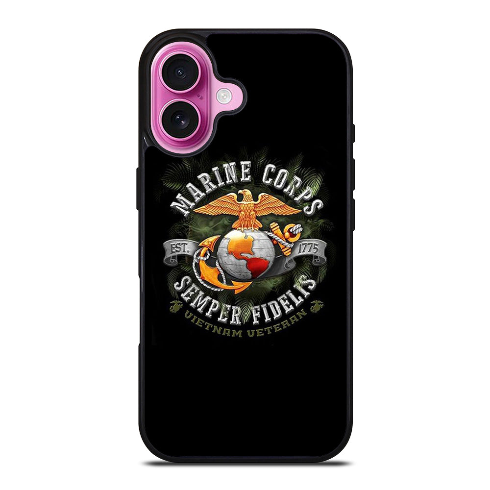 UNITED STATES MARINE CORPS LOGO 3 iPhone 16 Plus Case Cover