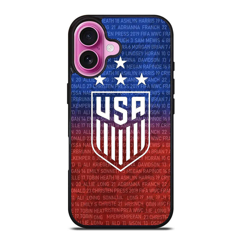 USA SOCCER TEAM SYMBOL 3 iPhone 16 Plus Case Cover