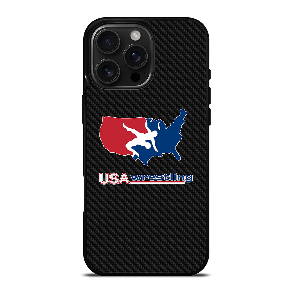 USA WRESTLING CARBON LOGO iPhone 16 Pro Max Case Cover
