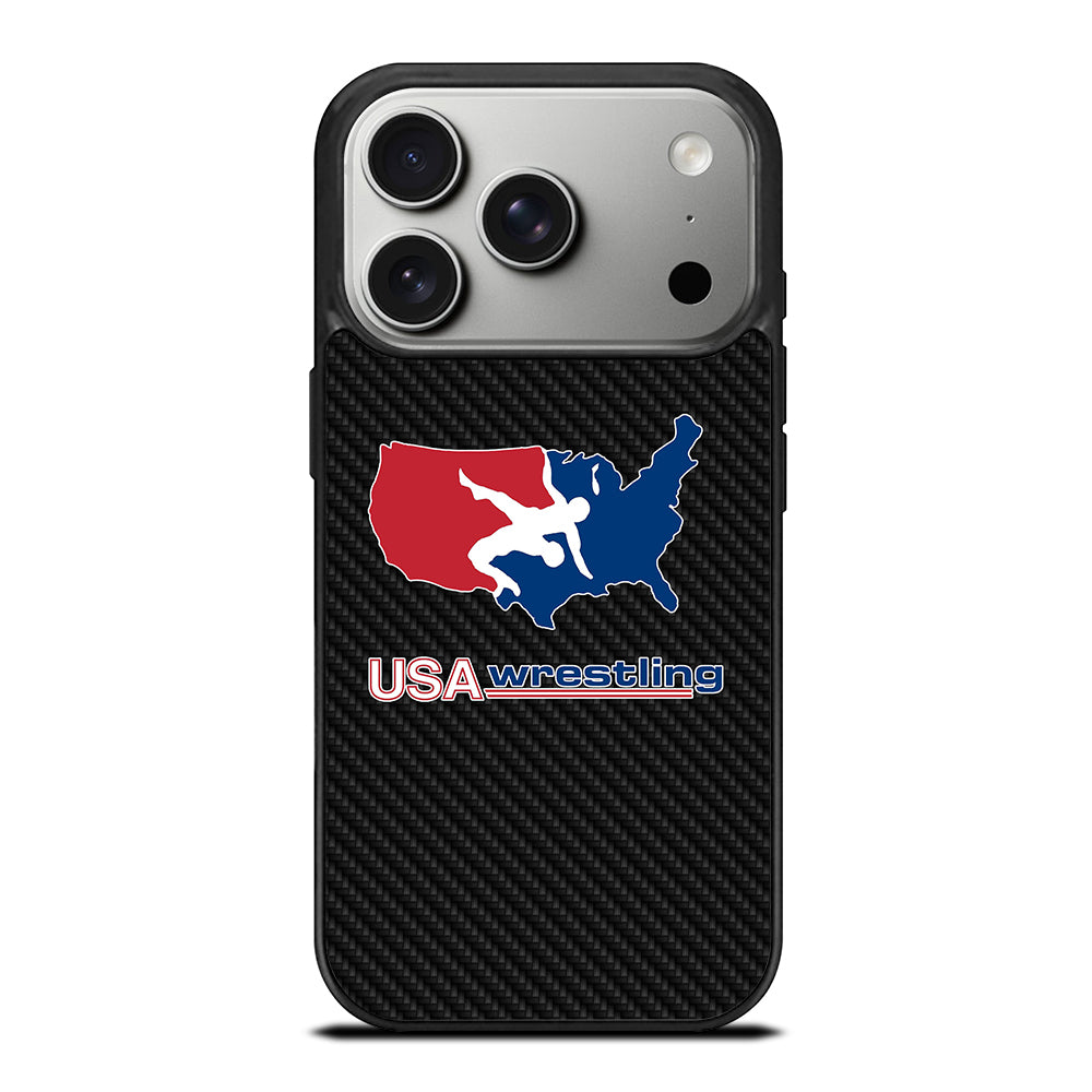 USA WRESTLING CARBON LOGO iPhone 17 Pro Case Cover