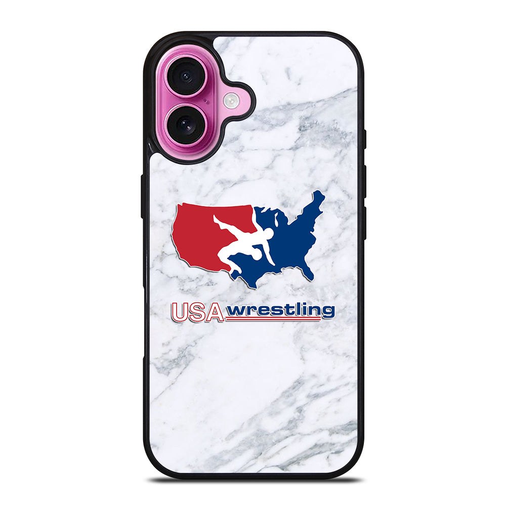 USA WRESTLING MARBLE iPhone 16 Plus Case Cover