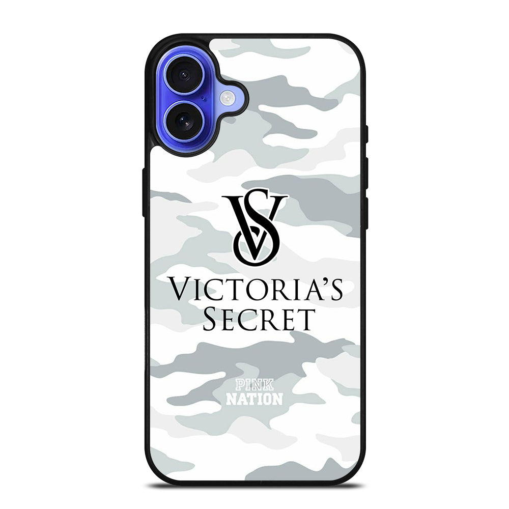 VICTORIA'S SECRET CAMO LOGO iPhone 16 Case Cover