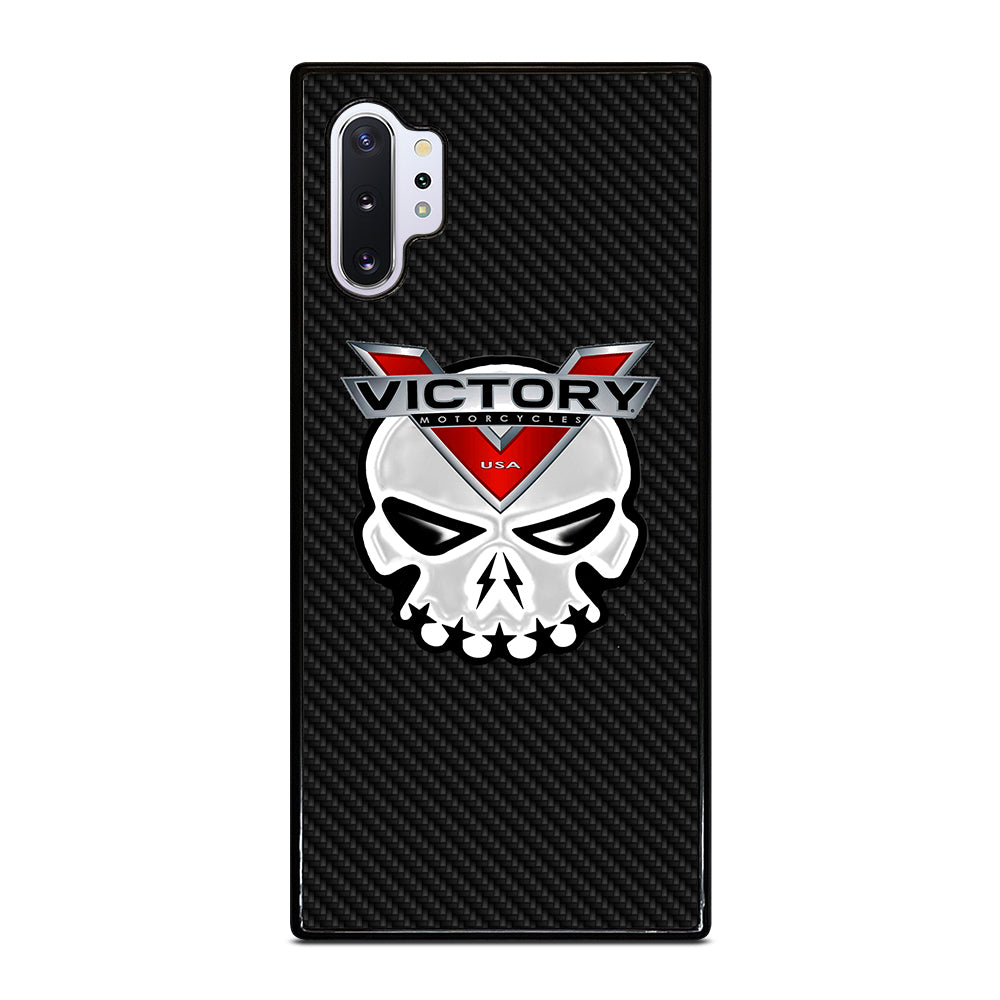 VICTORY MOTOR SKULL LOGO CARBON Samsung Galaxy Note 10 Plus Case Cover