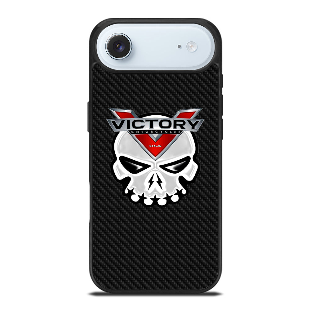 VICTORY MOTOR SKULL LOGO CARBON iPhone Air Case Cover