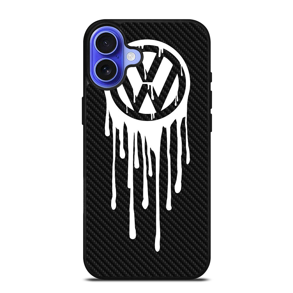 VOLKSWAGEN VW LOGO CARBON iPhone 16 Case Cover