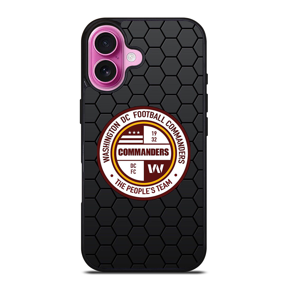WASHINGTON COMMANDERS HEXAGON iPhone 16 Plus Case Cover