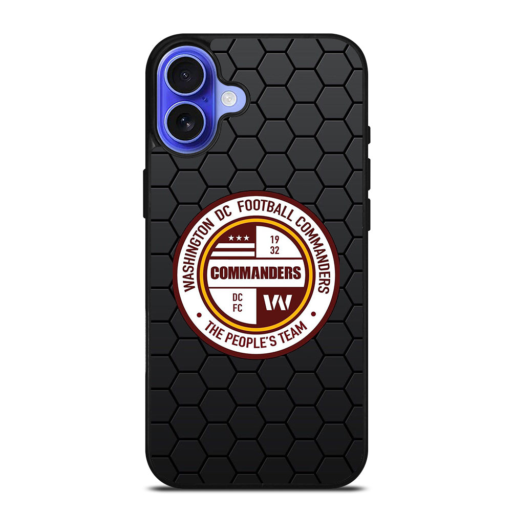 WASHINGTON COMMANDERS HEXAGON iPhone 16 Case Cover