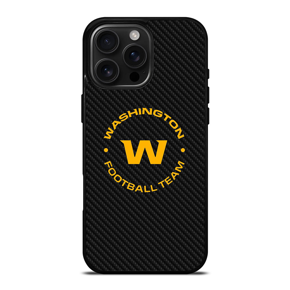WASHINGTON FOOTBALL LOGO CARBON iPhone 16 Pro Max Case Cover