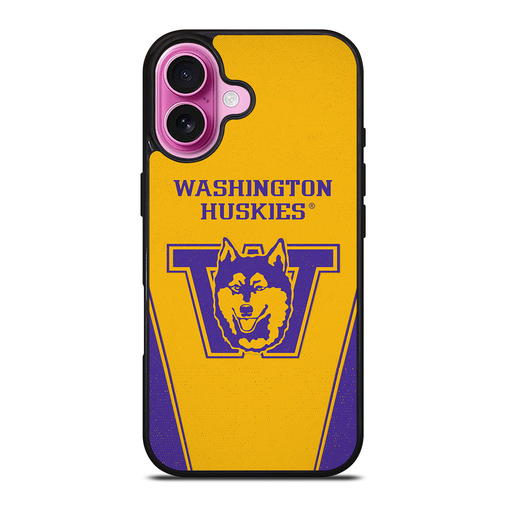 WASHINGTON HUSKIES FOOTBALL LOGO iPhone 16 Plus Case Cover