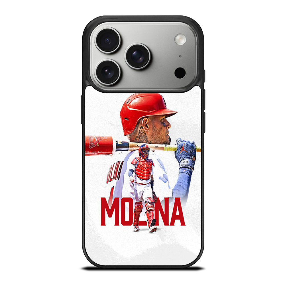 YADIER MOLINA ST LOUIS CARDINALS MLB BASEBALL iPhone 17 Pro Case Cover