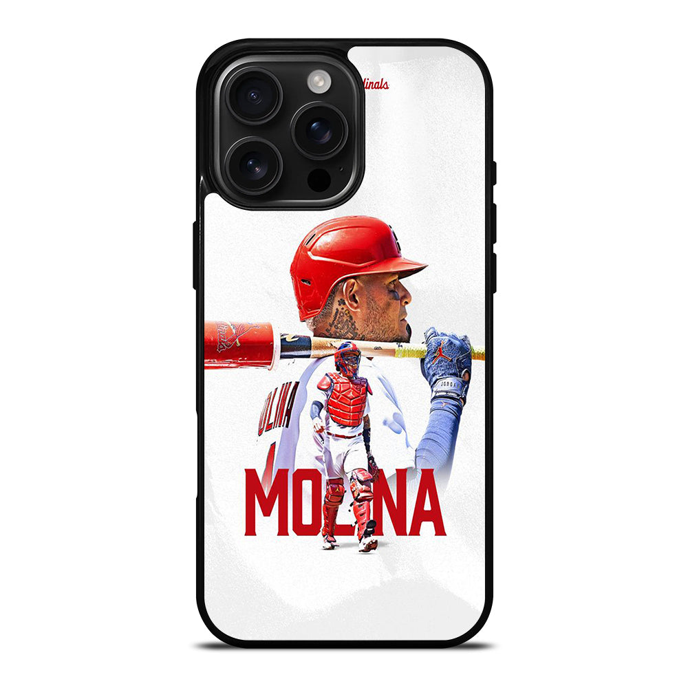 YADIER MOLINA ST LOUIS CARDINALS MLB BASEBALL iPhone 16 Pro Max Case Cover