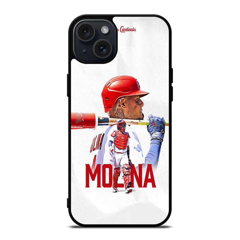 YADIER MOLINA ST LOUIS CARDINALS MLB BASEBALL iPhone 15 Plus Case Cover