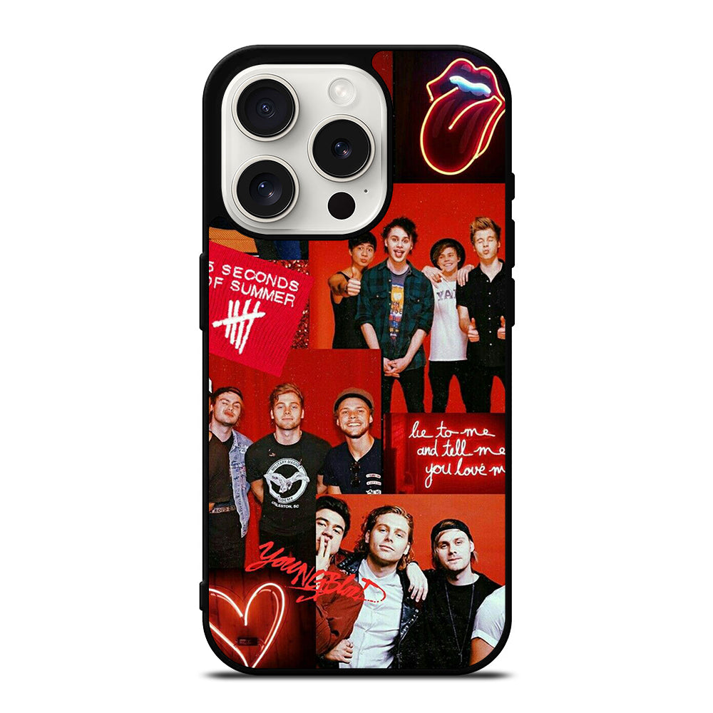 5 SECONDS OF SUMMER BAND 2 iPhone 15 Pro Case Cover