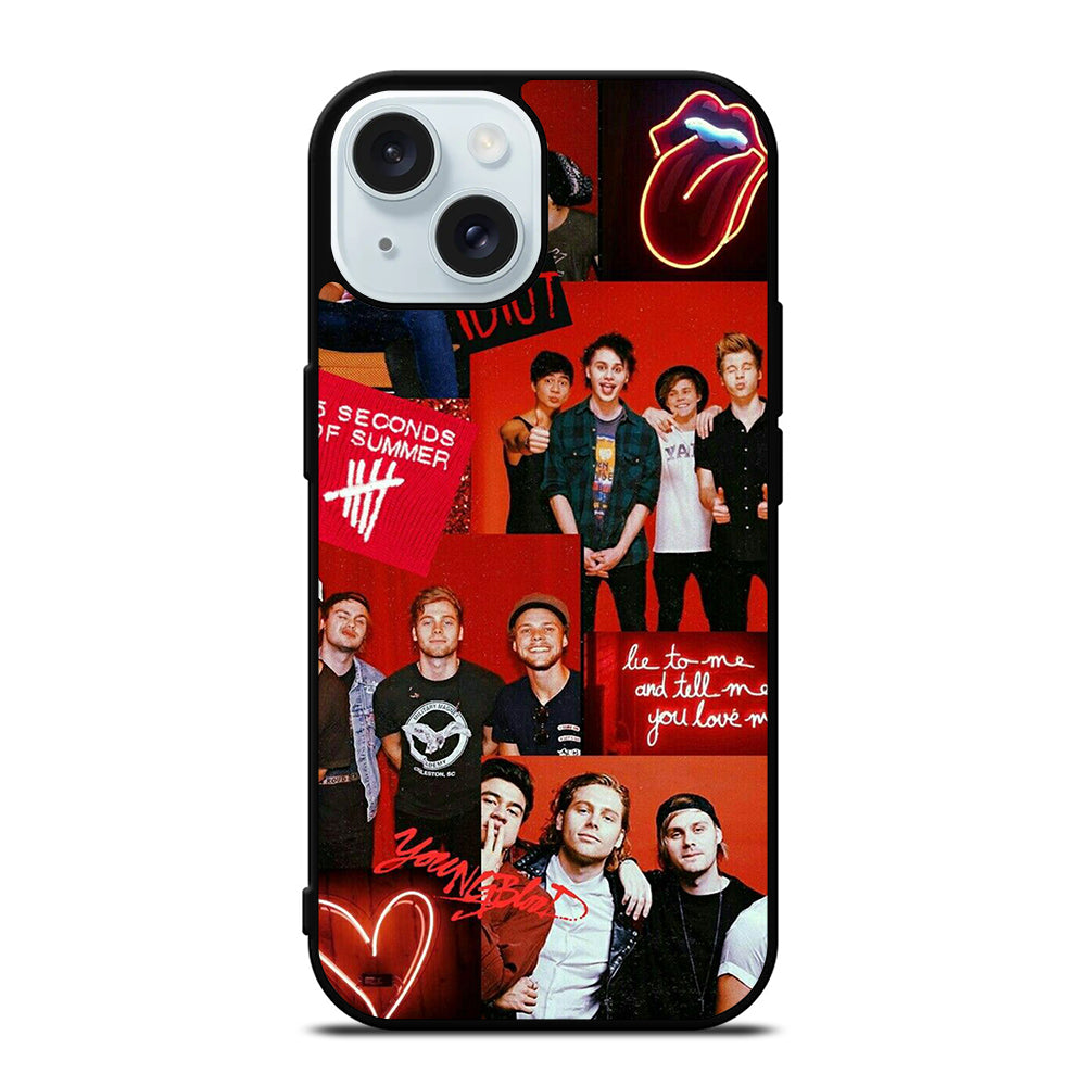 5 SECONDS OF SUMMER BAND 2 iPhone 15 Case Cover