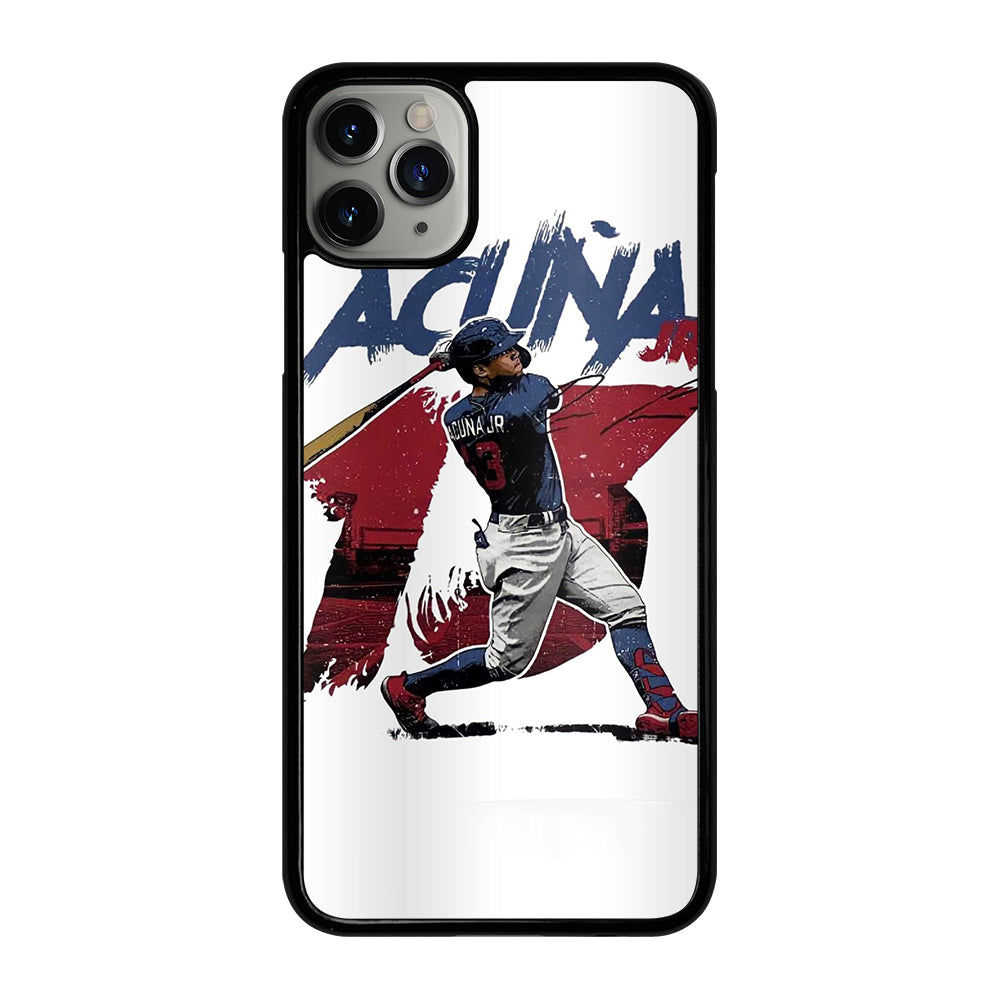 ACUNA JR ATLANTA BRAVES BASEBALL 13 iPhone 11 Pro Max Case Cover