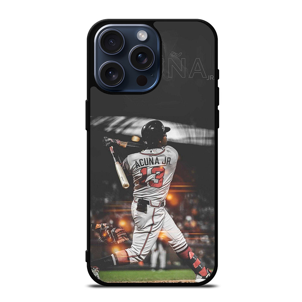 ACUNA JR ATLANTA BRAVES PLAYER iPhone 15 Pro Max Case Cover