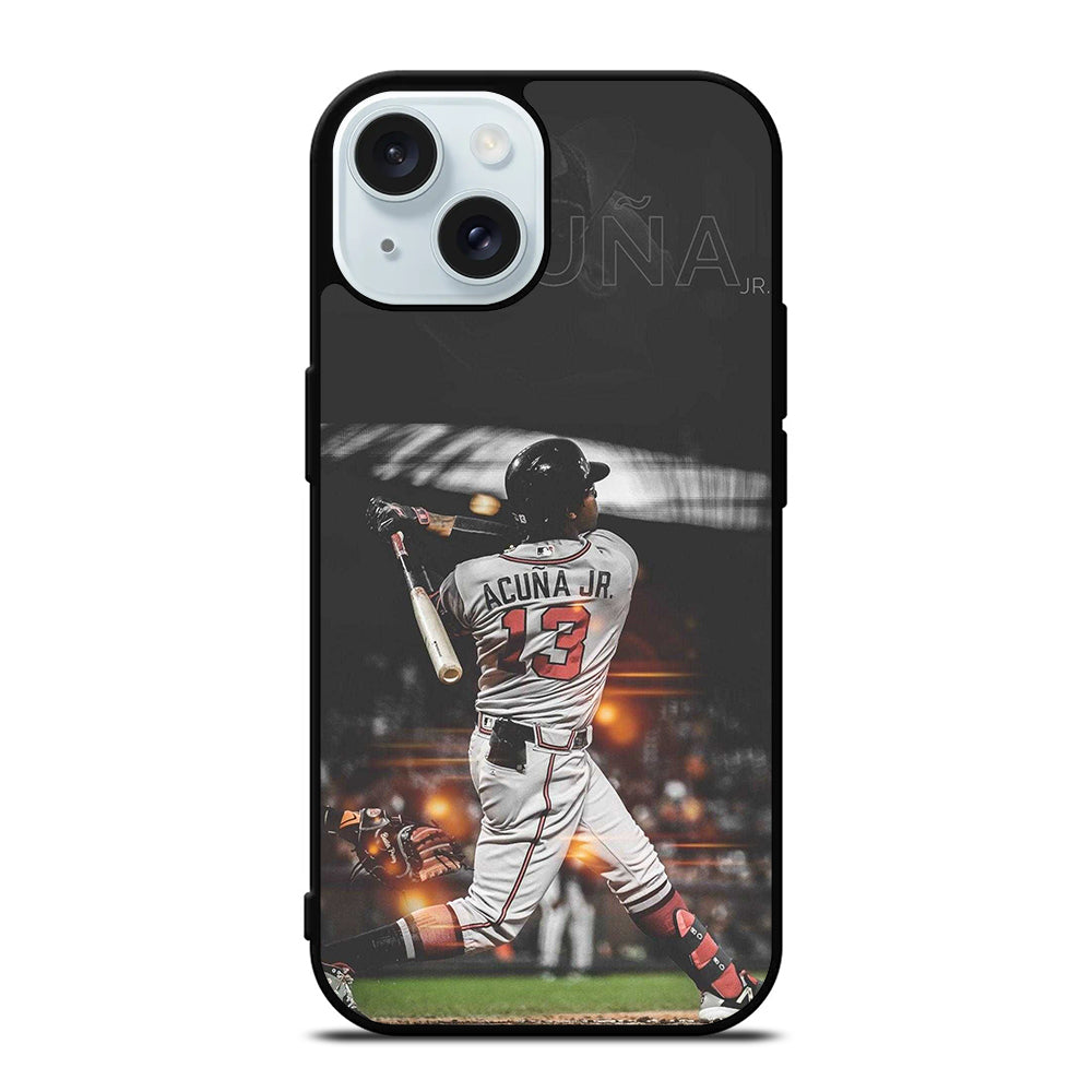 ACUNA JR ATLANTA BRAVES PLAYER iPhone 15 Case Cover