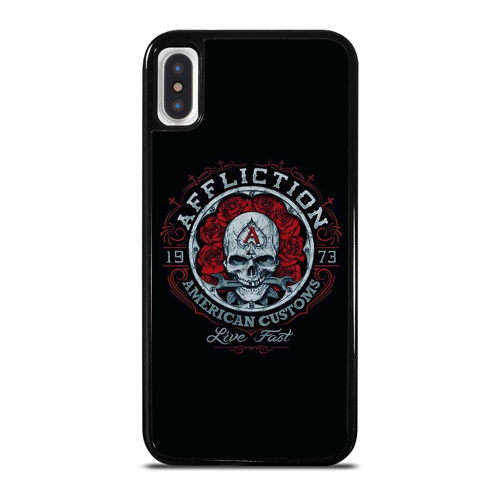 AFFLICTION LOGO SKULL iPhone X / XS Case Cover