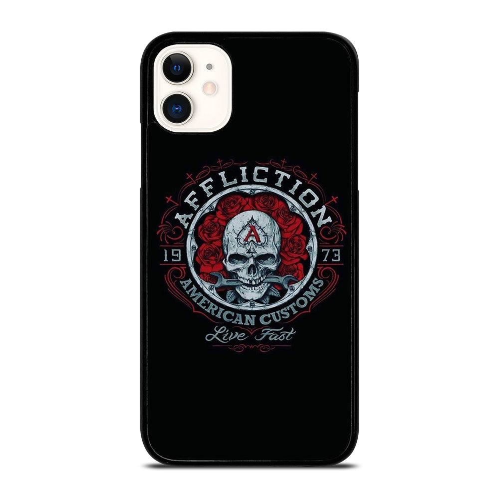 AFFLICTION LOGO SKULL iPhone 11 Case Cover