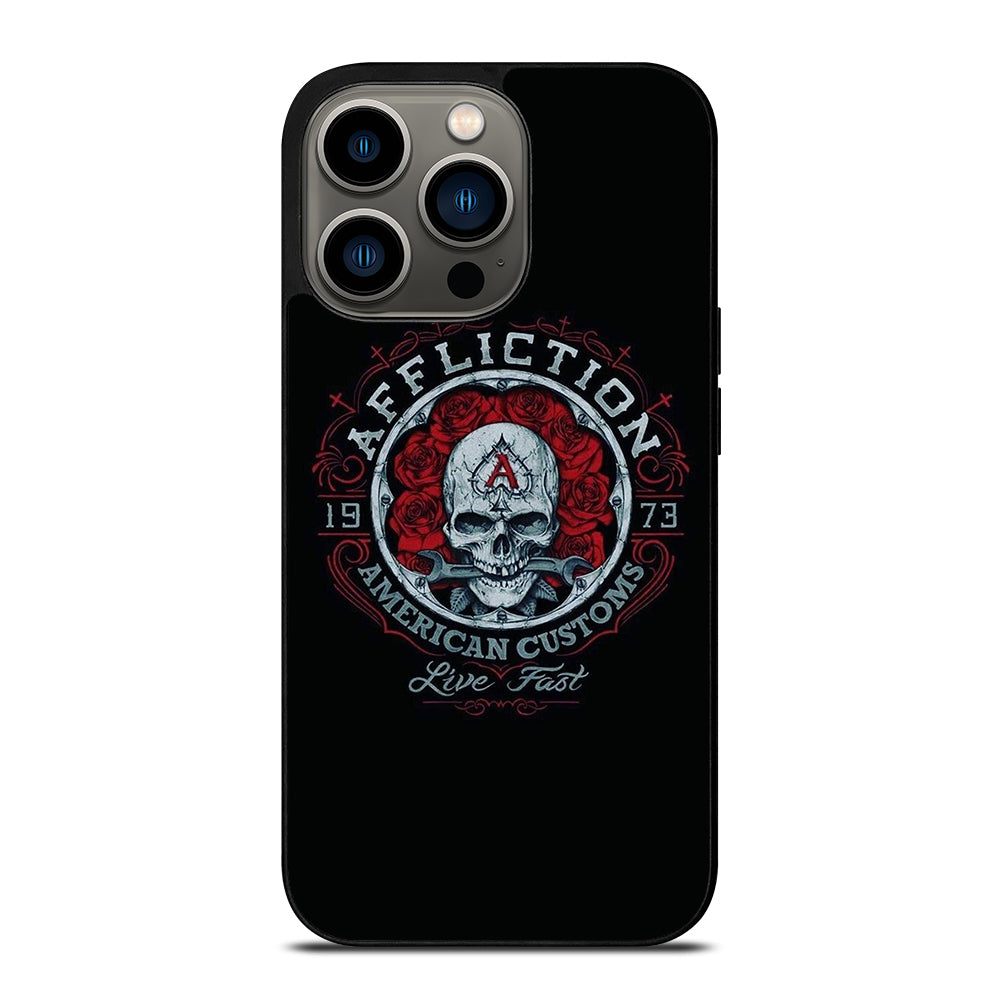 AFFLICTION LOGO SKULL iPhone 13 Pro Case Cover