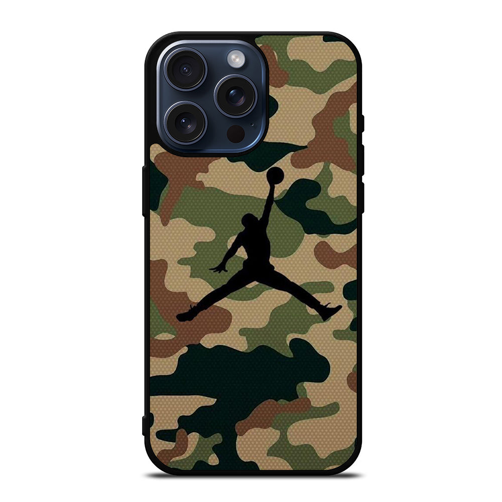 AIR JORDAN CAMO LOGO 2 iPhone 15 Pro Max Case Cover