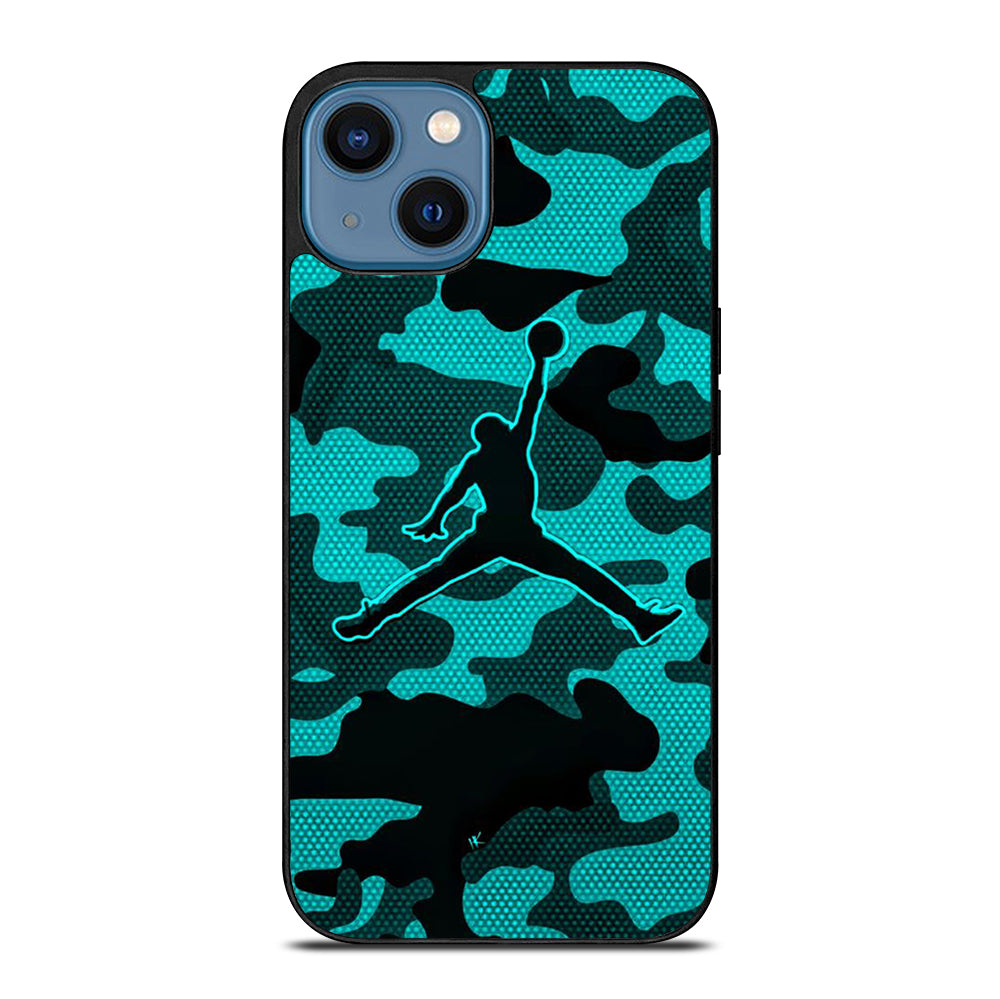 AIR JORDAN CAMO LOGO iPhone 14 Case Cover