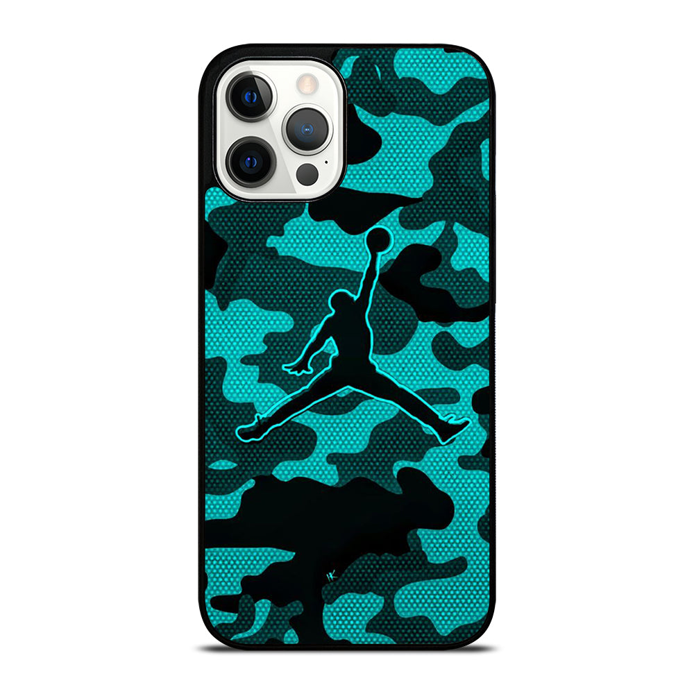 AIR JORDAN CAMO LOGO iPhone 12 Pro Max Case Cover