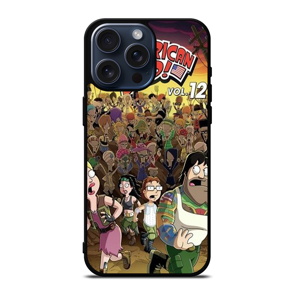 AMERICAN DAD CHARACTER iPhone 15 Pro Max Case Cover