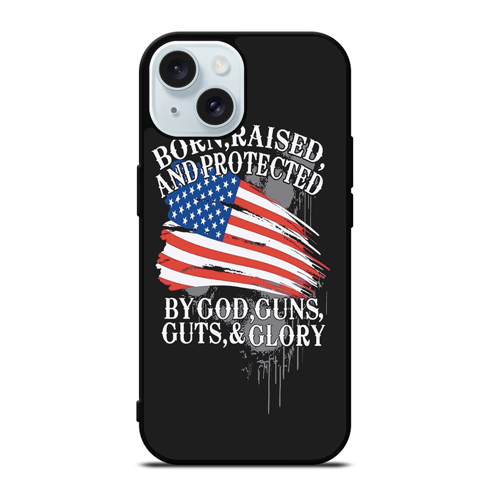 AMERICAN FLAG QUOTE iPhone 15 Case Cover
