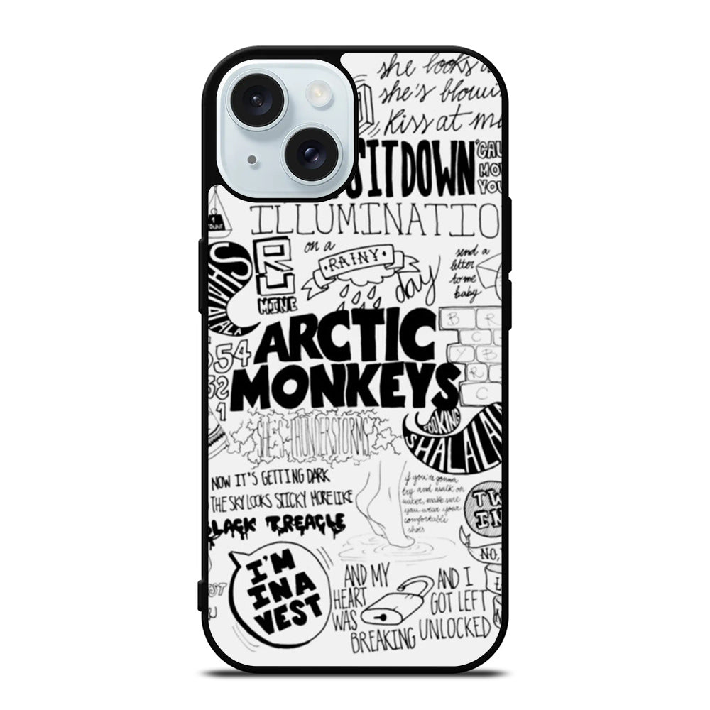 ARCTIC MONKEYS BAND LYRIC iPhone 15 Case Cover