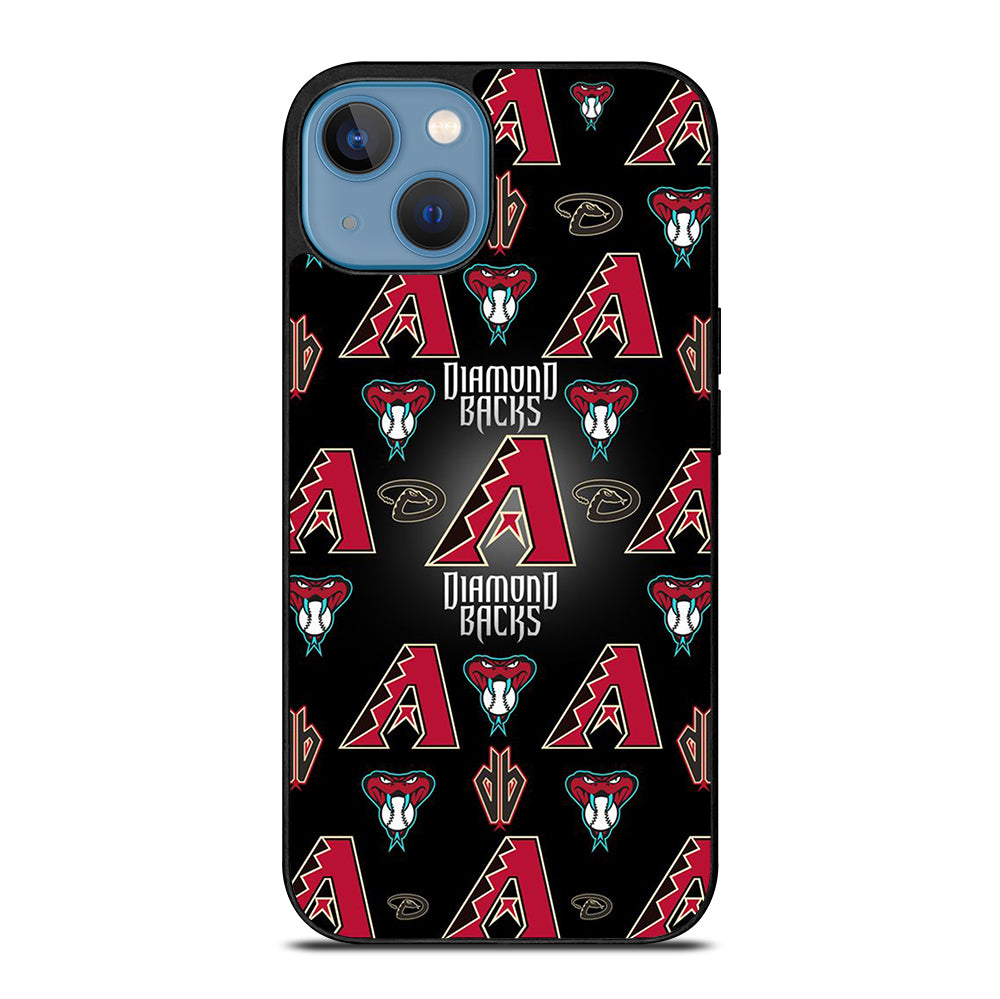 ARIZONA DIAMONDBACKS PATTERN LOGO iPhone 13 Case Cover